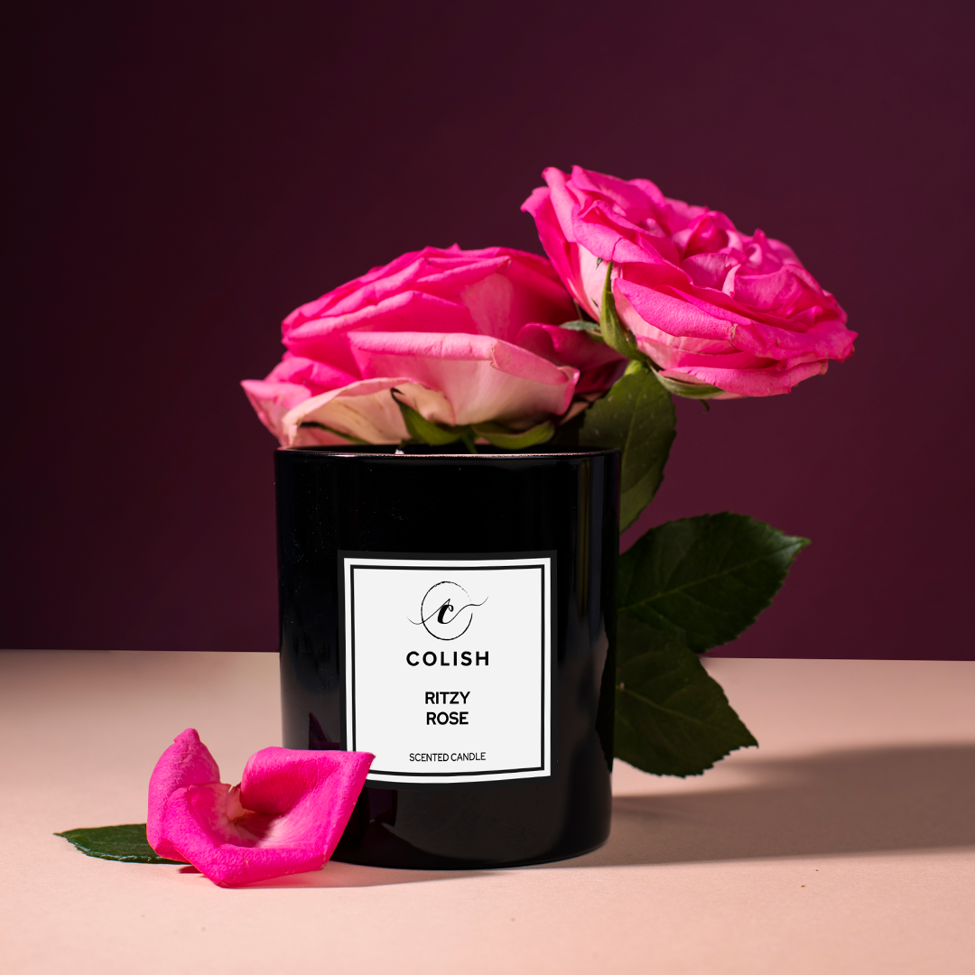 pure rose strong candle