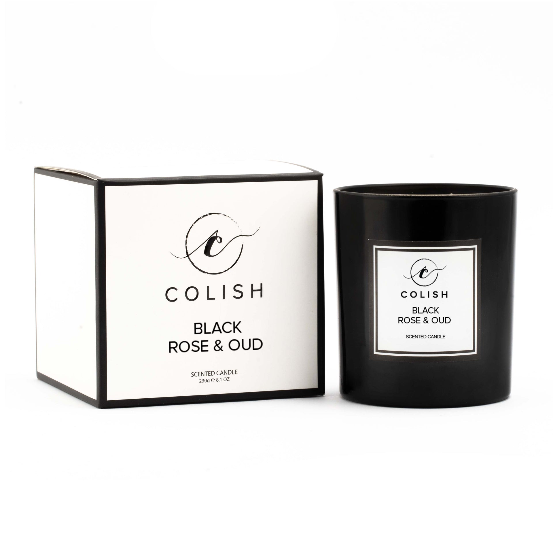 Black Rose & Oud Candle Dubai Scented Candle Colish UAE